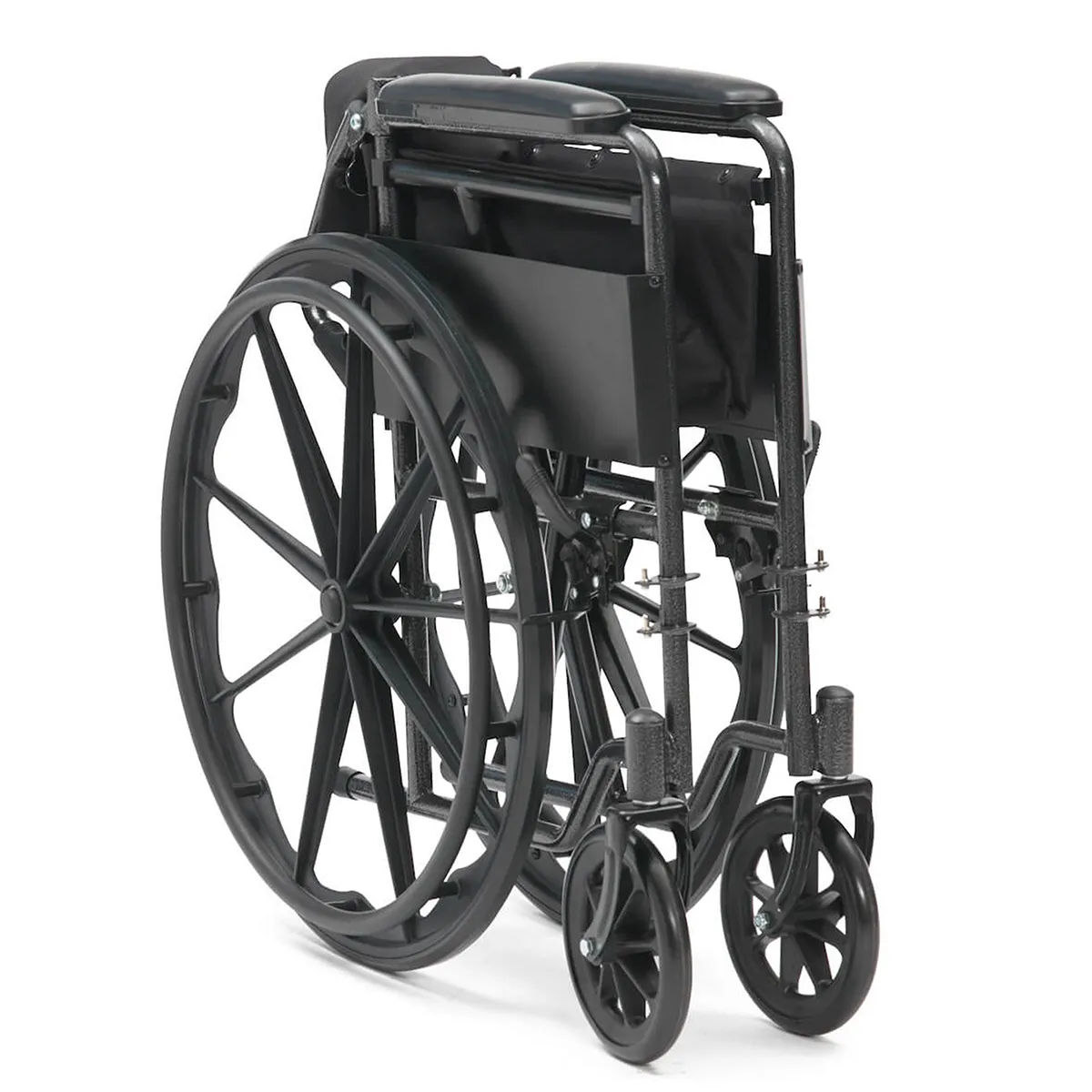 Budget Steel Wheelchair Fully Folded