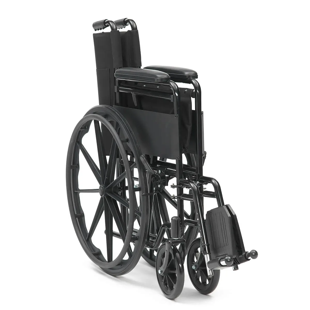 Budget Steel Wheelchair Folded